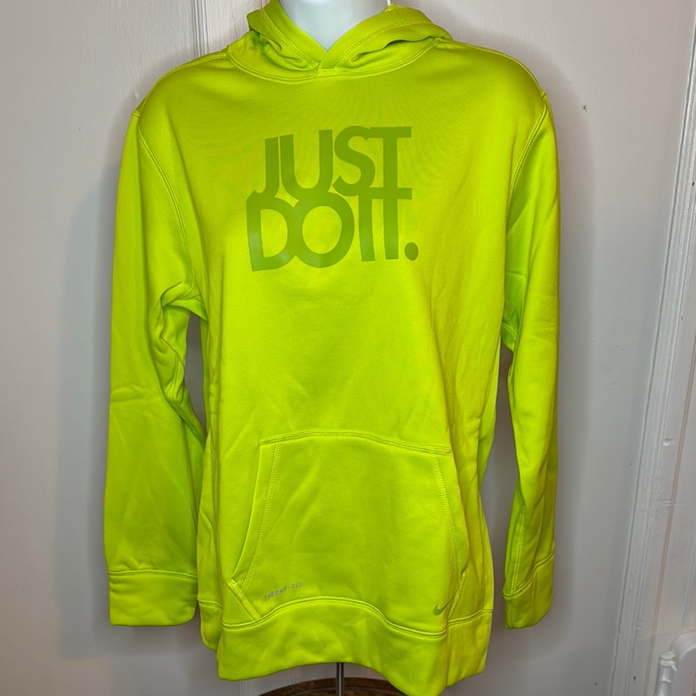 Nike Neon Green 'Just Do It' Hoodie